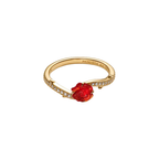 Anillo Pandora Rosa Roja de La Bella y la Bestia - Bijuvera