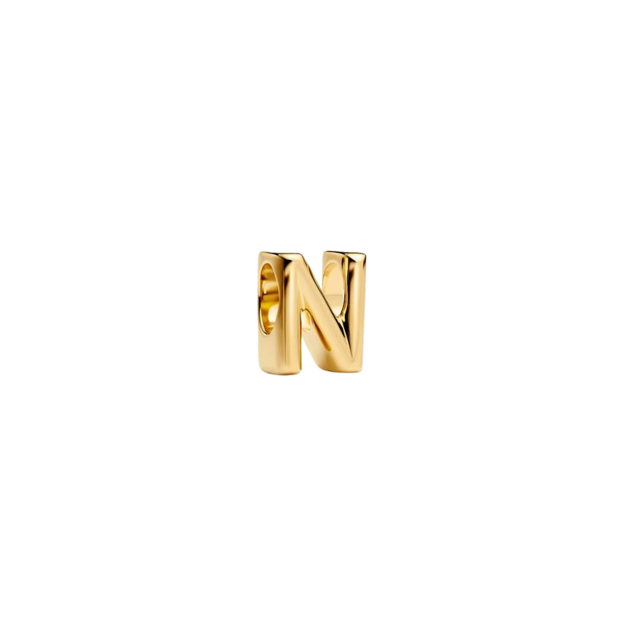 Charm Pandora Alfabeto Letra N - Bijuvera