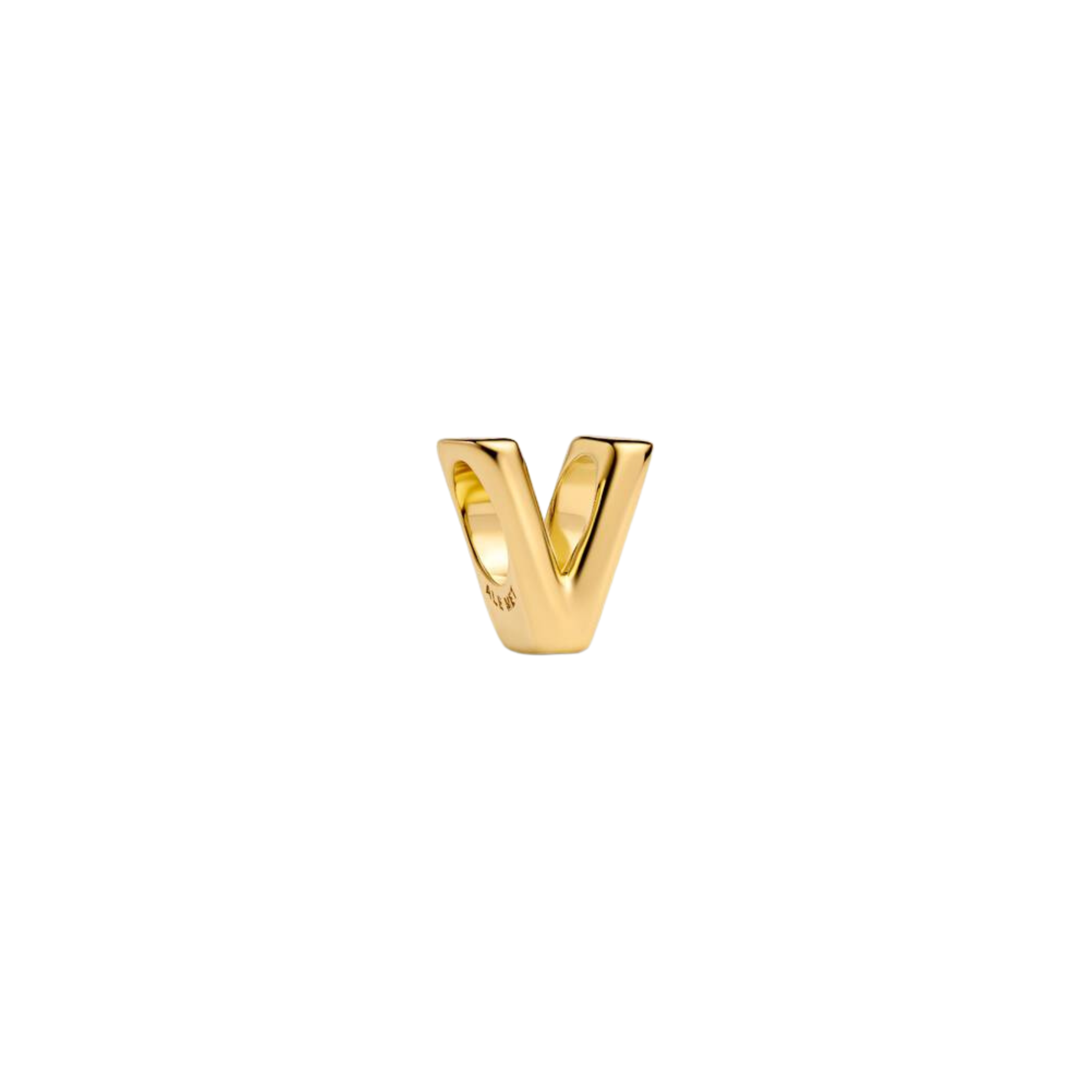 Charm Pandora Alfabeto Letra V - Bijuvera