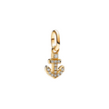 Mini Charm Pandora Colgante Ancla en Plata de Primera Ley