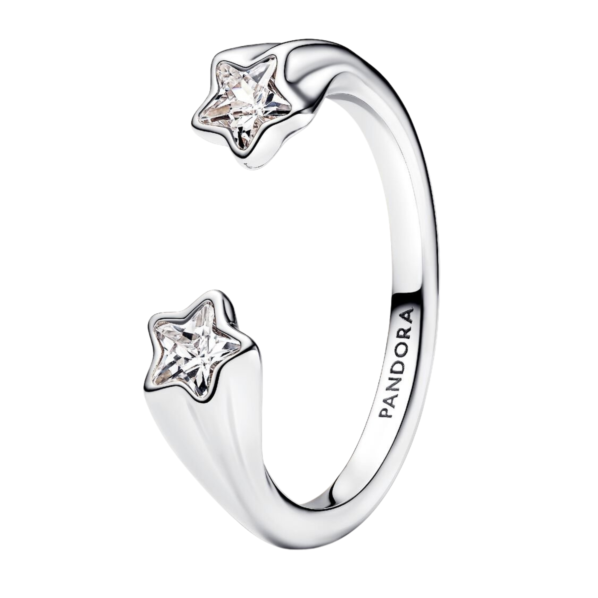 Anillo Pandora Abierto Estrellas Fugaces  - Bijuvera