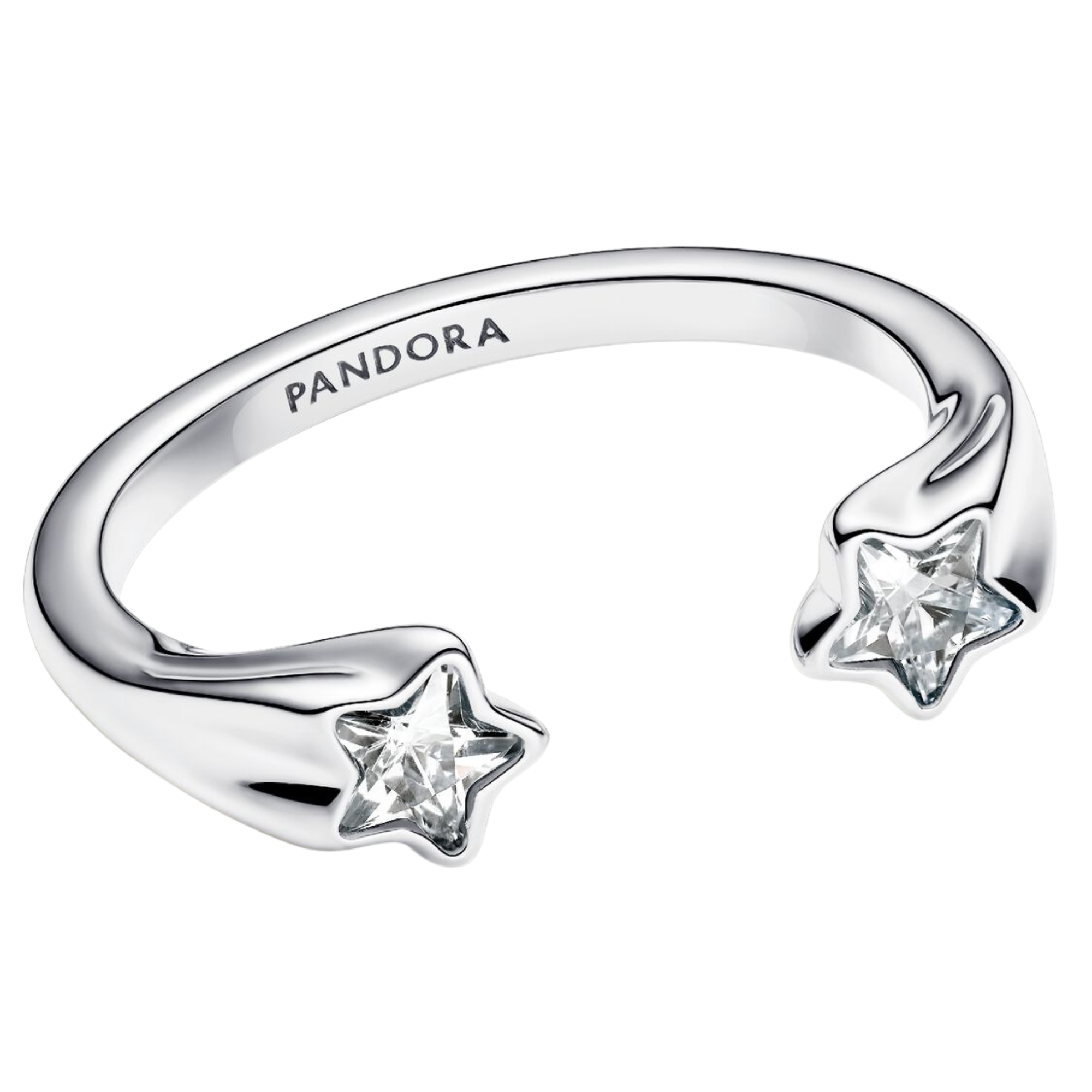 Anillo Pandora Abierto Estrellas Fugaces  - Bijuvera
