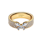 Pandora Ring Wide Butterfly Shiny Gold Color - Bijuvera