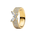 Pandora Ring Wide Butterfly Shiny Gold Color - Bijuvera