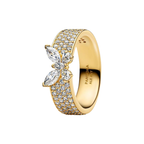 Pandora Ring Wide Butterfly Shiny Gold Color - Bijuvera