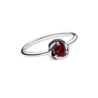 Anillo Pandora Círculo Eternity Rojo - Bijuvera