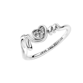 Anillo Pandora Corazón de Madre en Pavé - Bijuvera