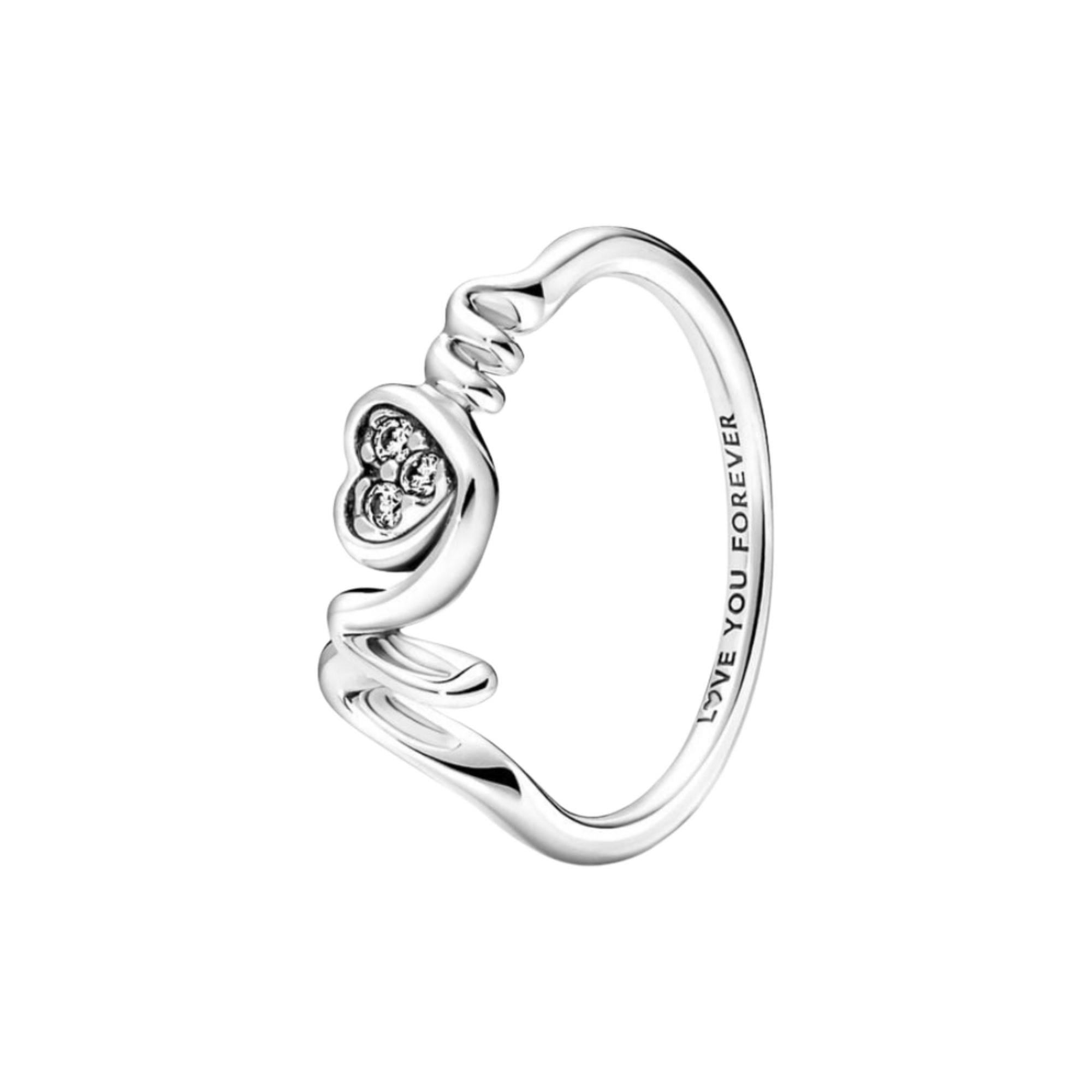 Anillo Pandora Corazón de Madre en Pavé - Bijuvera