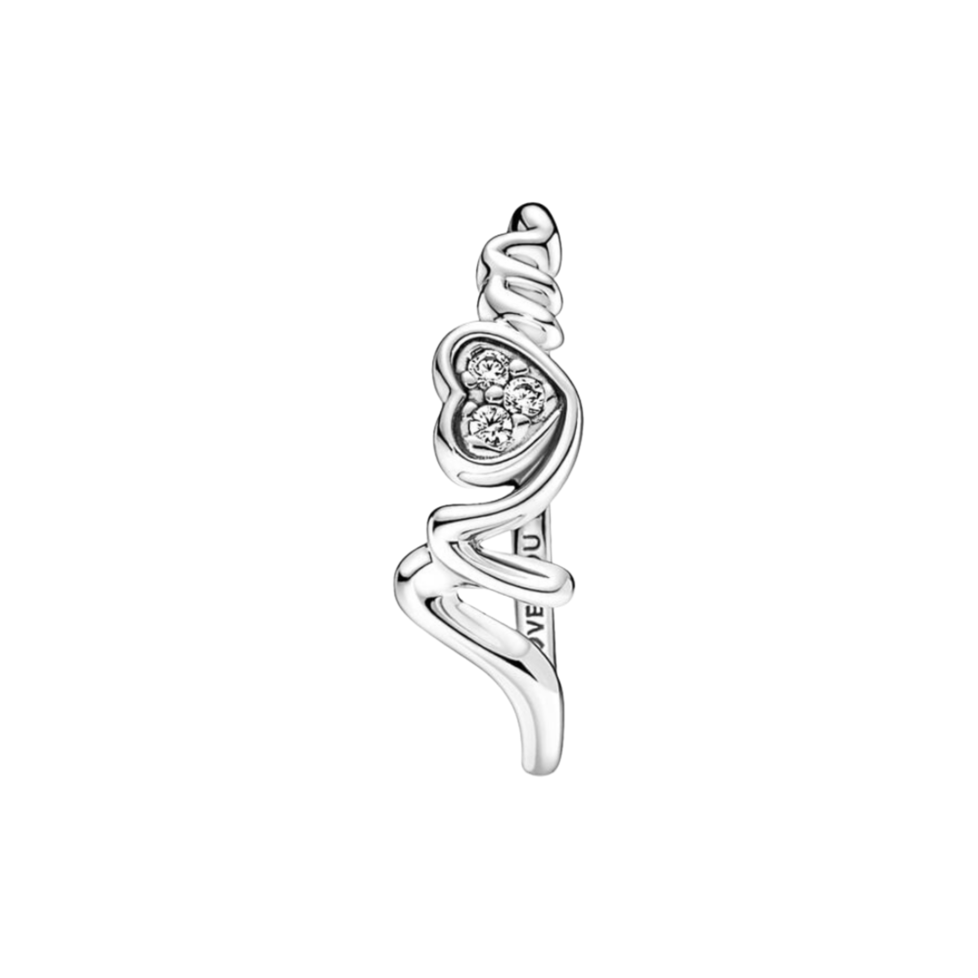 Anillo Pandora Corazón de Madre en Pavé - Bijuvera