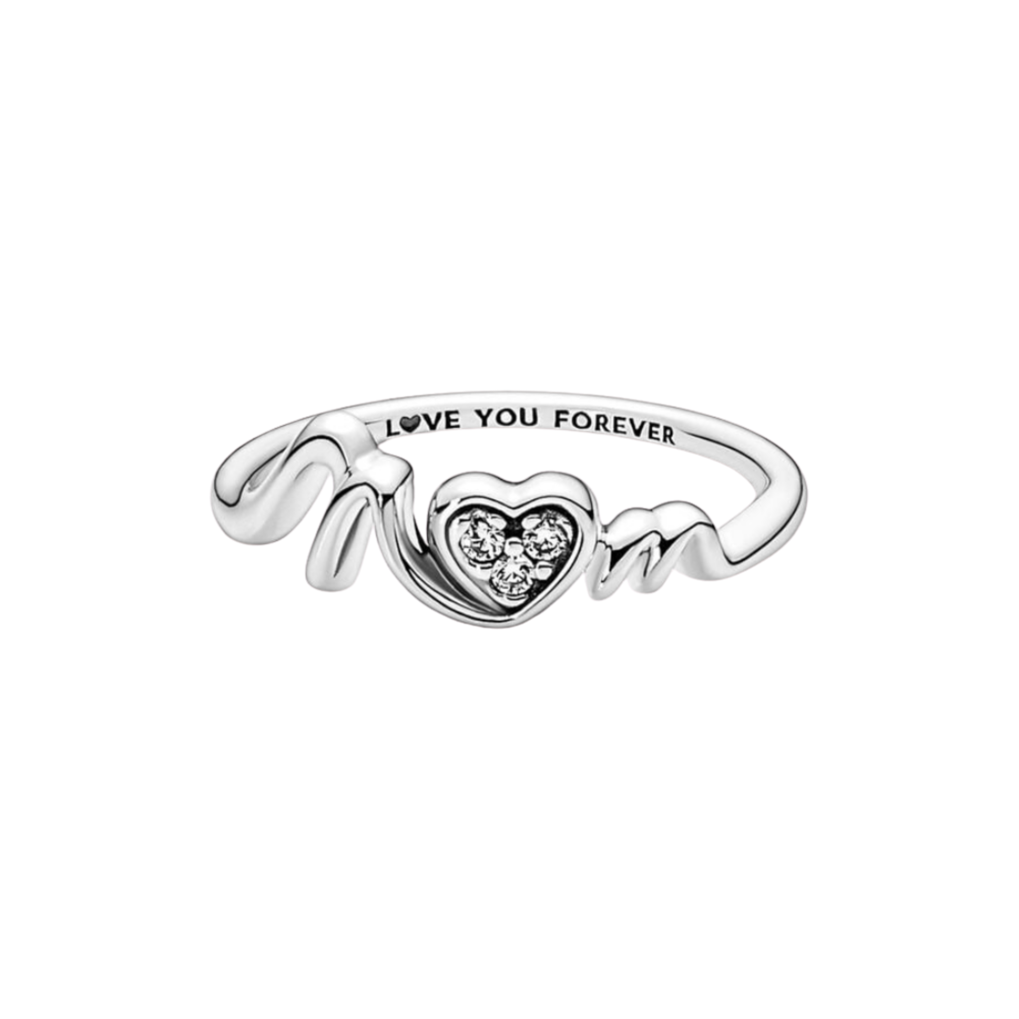 Anillo Pandora Corazón de Madre en Pavé - Bijuvera
