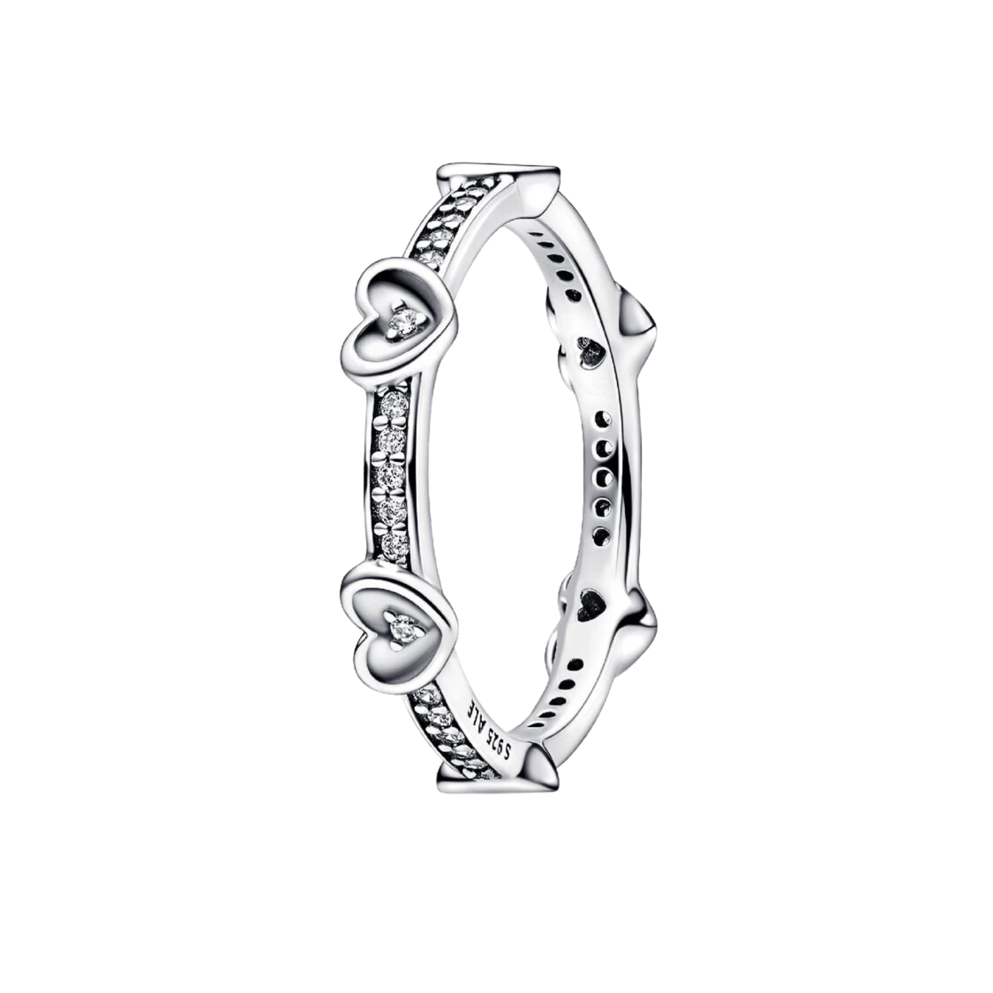 Anillo Pandora Corazones Radiantes Brillantes - Bijuvera