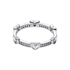 Anillo Pandora Corazones Radiantes Brillantes - Bijuvera