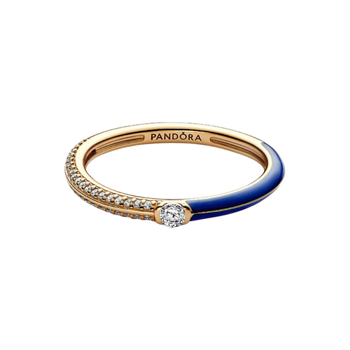 Anillo Pandora Dual Azul y Pavé de Pandora ME - Bijuvera