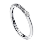 Anillo Pandora Dual Blanco y Pavé de Pandora ME - Bijuvera
