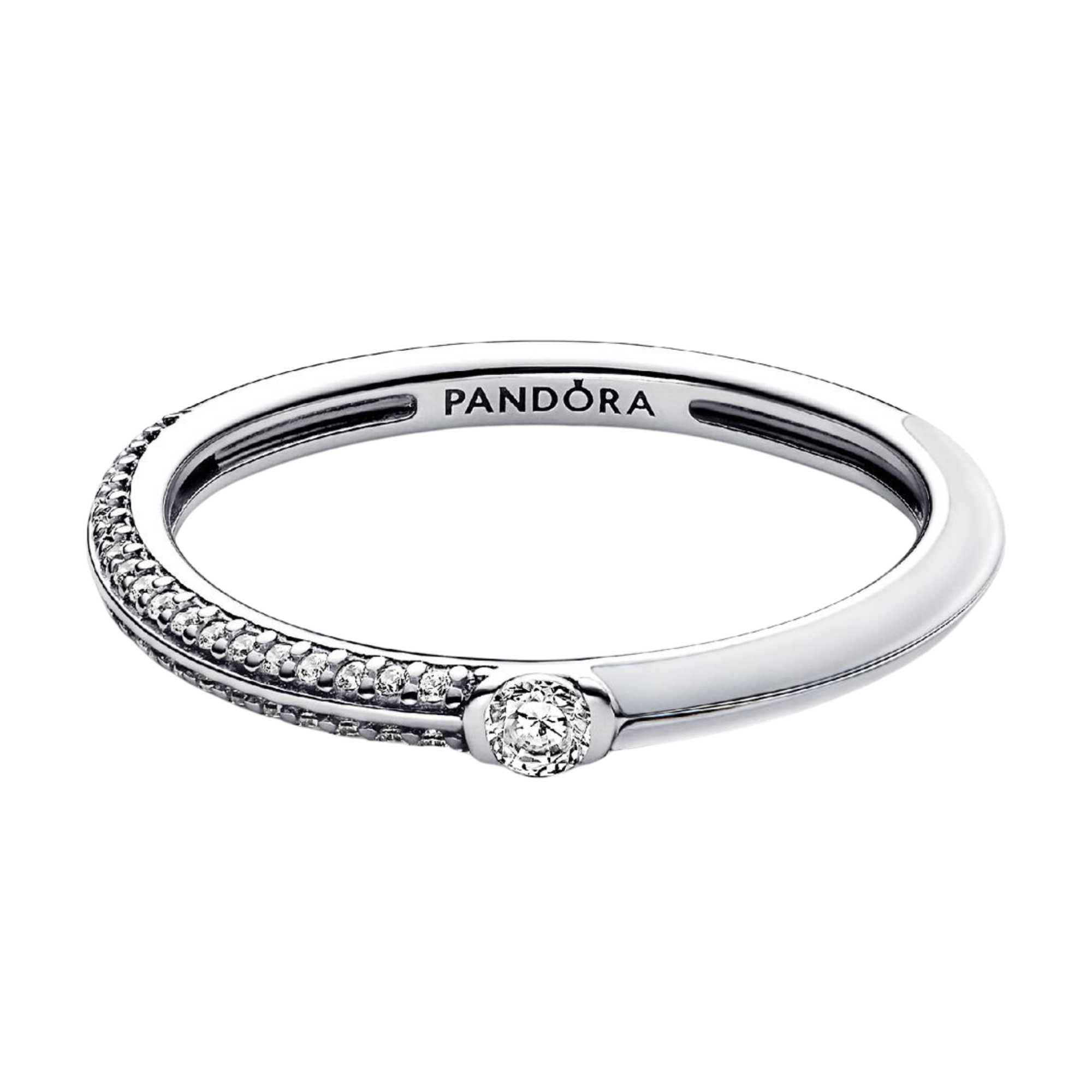 Anillo Pandora Dual Blanco y Pavé de Pandora ME - Bijuvera