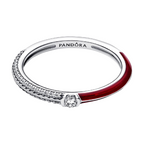Anillo Pandora Dual Rojo y Pavé de Pandora ME - Bijuvera