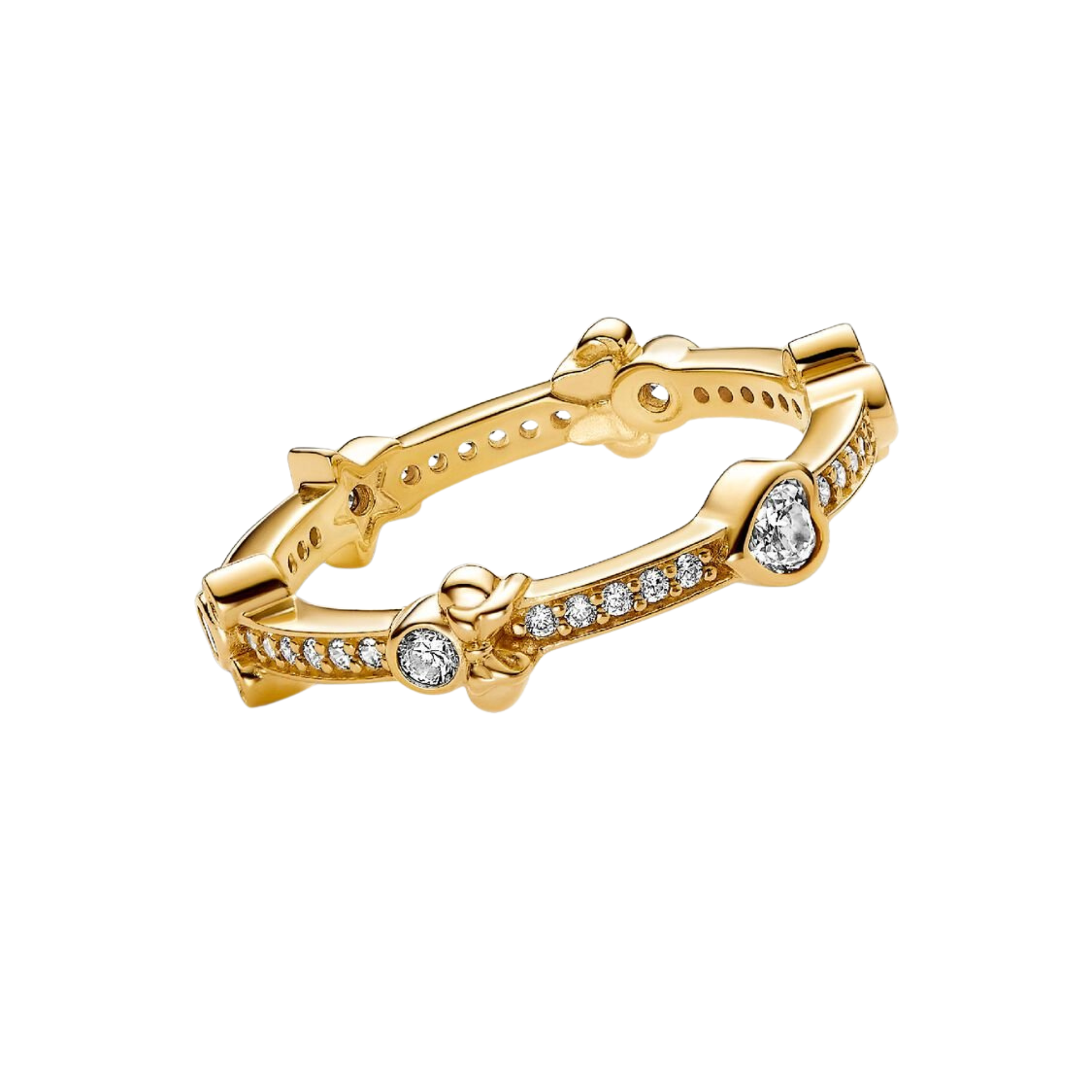 Anillo Pandora Eternidad Brillante Mickey Mouse & Minnie Mouse de Disney - Bijuvera