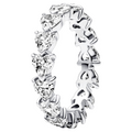 Anillo Pandora Eternidad Fila de Corazones - Bijuvera