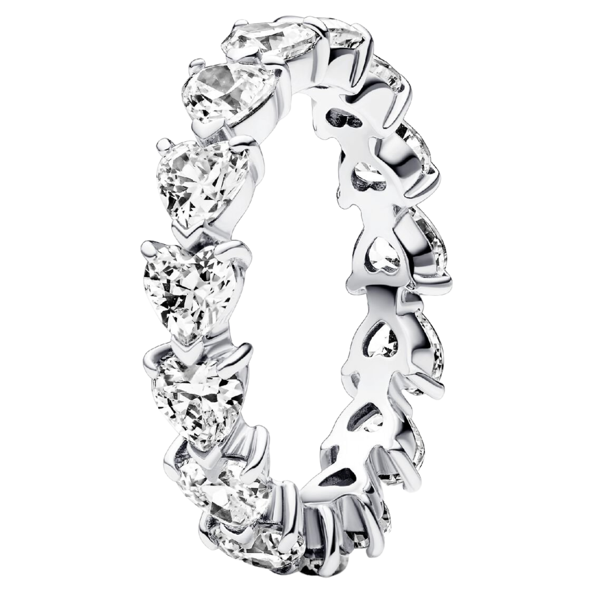 Anillo Pandora Eternidad Fila de Corazones - Bijuvera