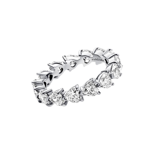Anillo Pandora Eternidad Fila de Corazones - Bijuvera
