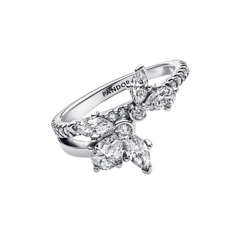 Anillo Pandora Herbario Brillante Asimétrico - Bijuvera
