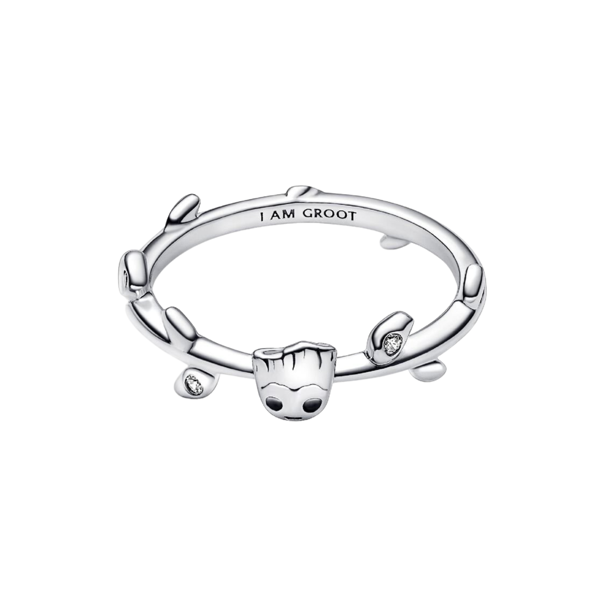 Anillo Pandora Hojas Baby Groot Guardianes de la Galaxia de Marvel - Bijuvera