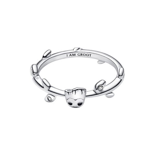 Anillo Pandora Hojas Baby Groot Guardianes de la Galaxia de Marvel - Bijuvera