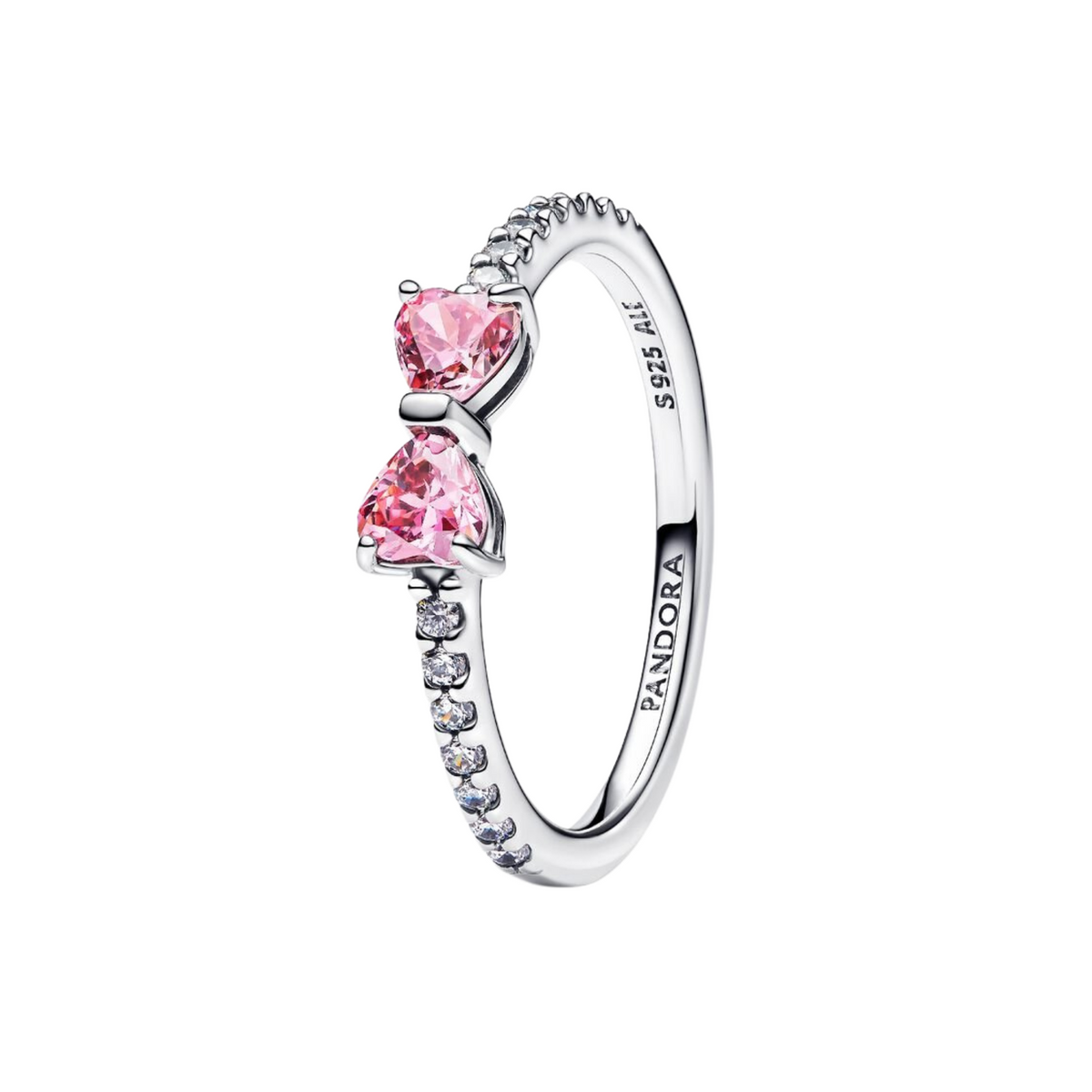 Pandora Ring Rosa Brillante Schleife – Bijuvera