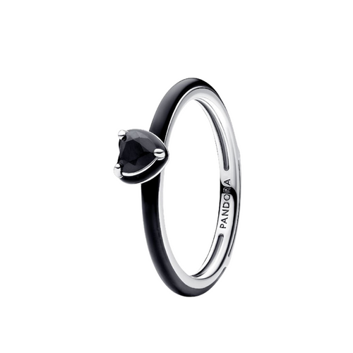 Anillo Pandora ME Corazón Chakra Negro - Bijuvera