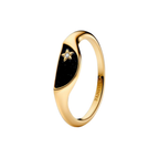 Bague Pandora ME Mi-Sceau Émaillé Couleur Or - Bijuvera