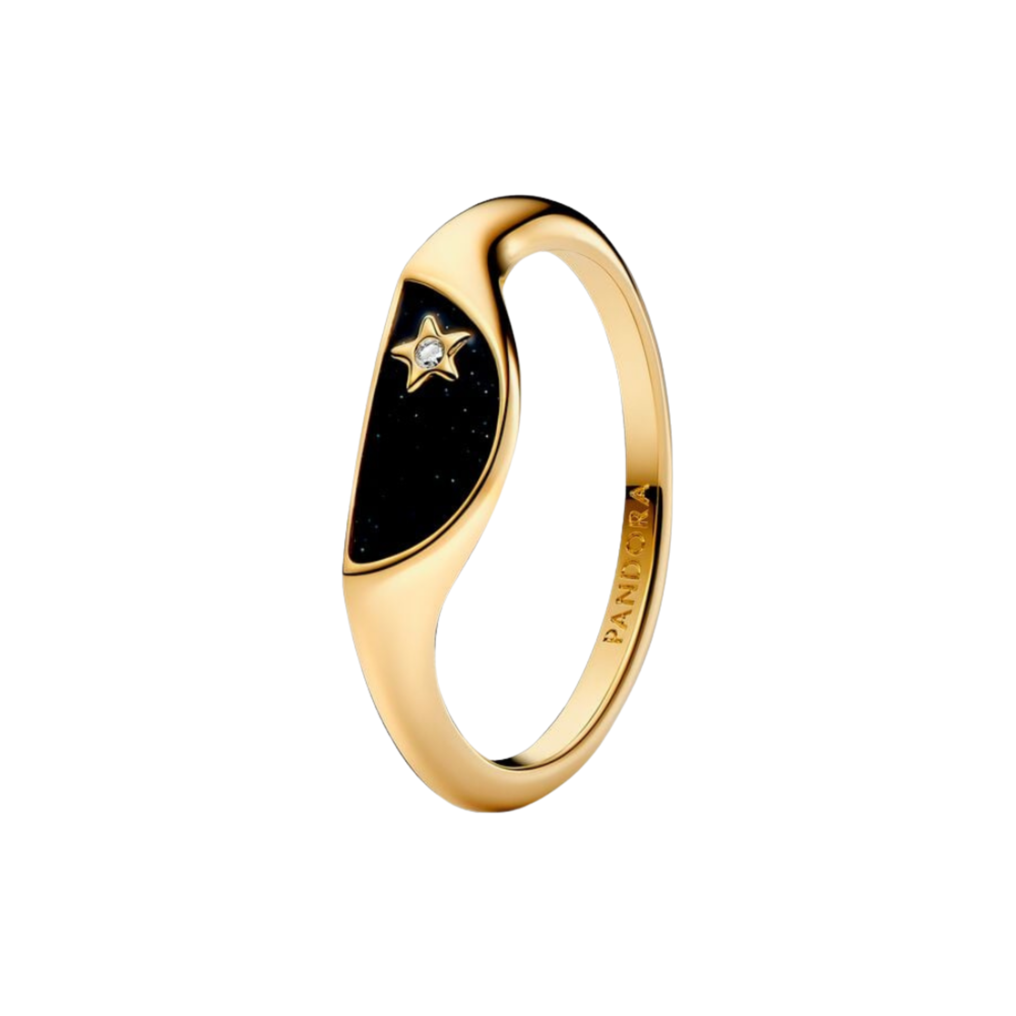 Anillo Pandora ME Mitad Sello Esmaltado Color Oro - Bijuvera