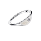Pandora ME Ring Half Enamel Seal Silver Color - Bijuvera