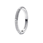 Bague Pandora ME Texture et Gemmes Couleur Argent - Bijuvera