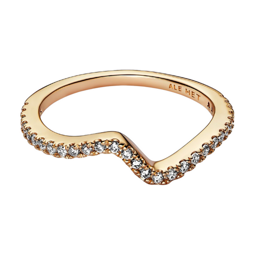 Anillo Pandora Ola Brillante Color Oro - Bijuvera