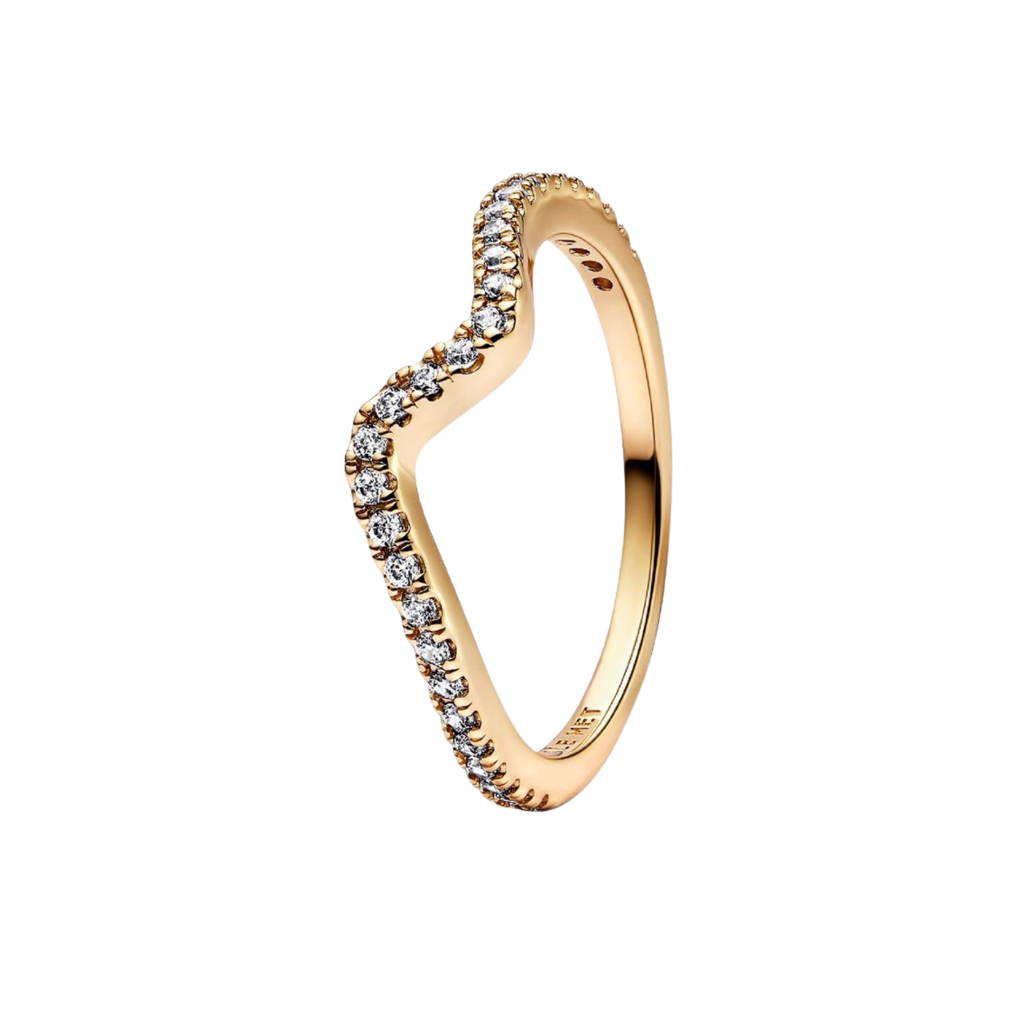 Anillo Pandora Ola Brillante Color Oro - Bijuvera