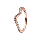 Pandora Ring Wave Brilliant Rose Gold - Bijuvera