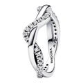 Bague Pandora Vague Brillante Entrelacée - Bijuvera