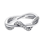 Bague Pandora Vague Brillante Entrelacée - Bijuvera