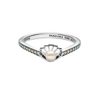 Pandora Ring Zoetwater Cultiveerde Parel Behandelde Prinses Ariel Schelp van Disney - Bijuvera