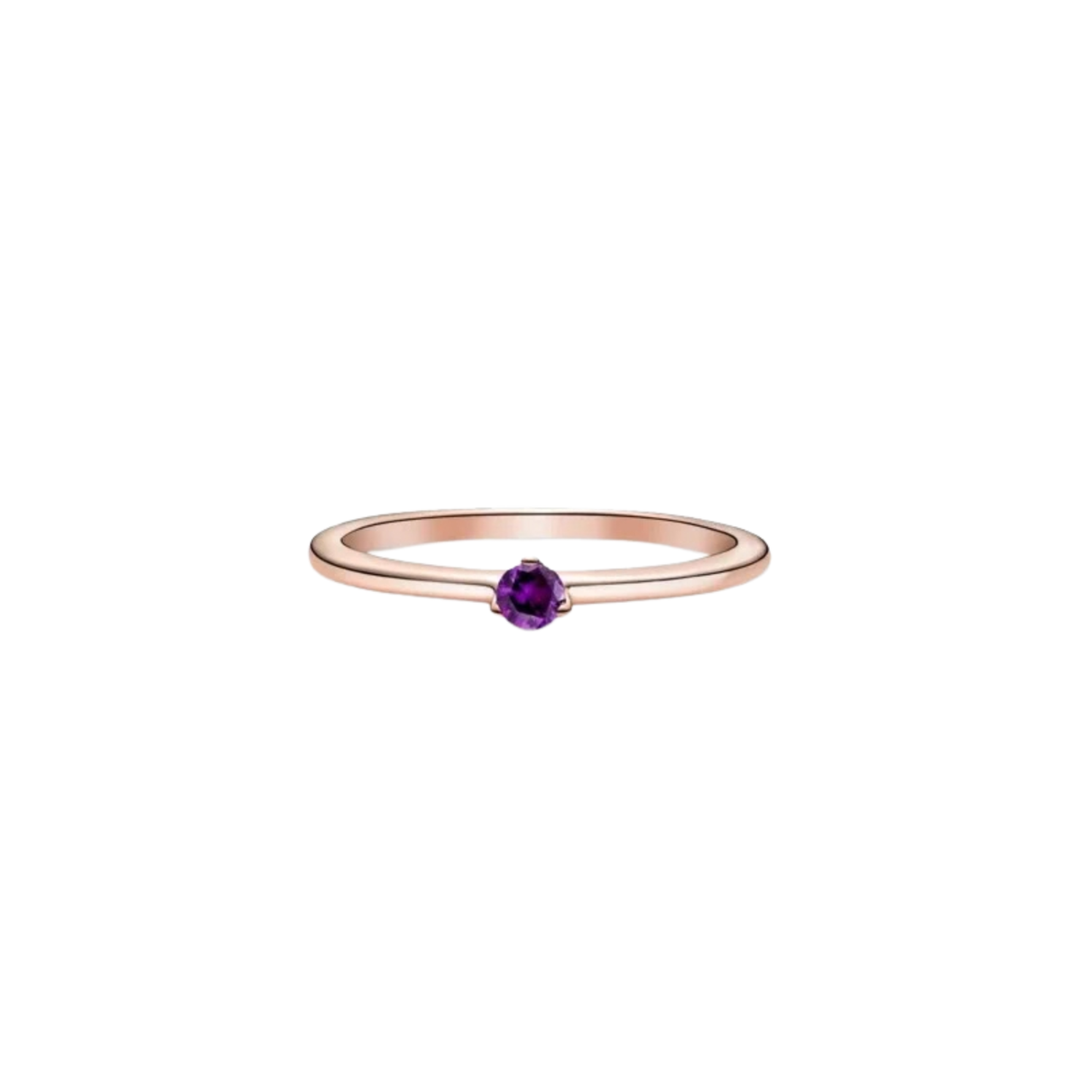 Anillo Pandora  Rose Solitario Morado - Bijuvera