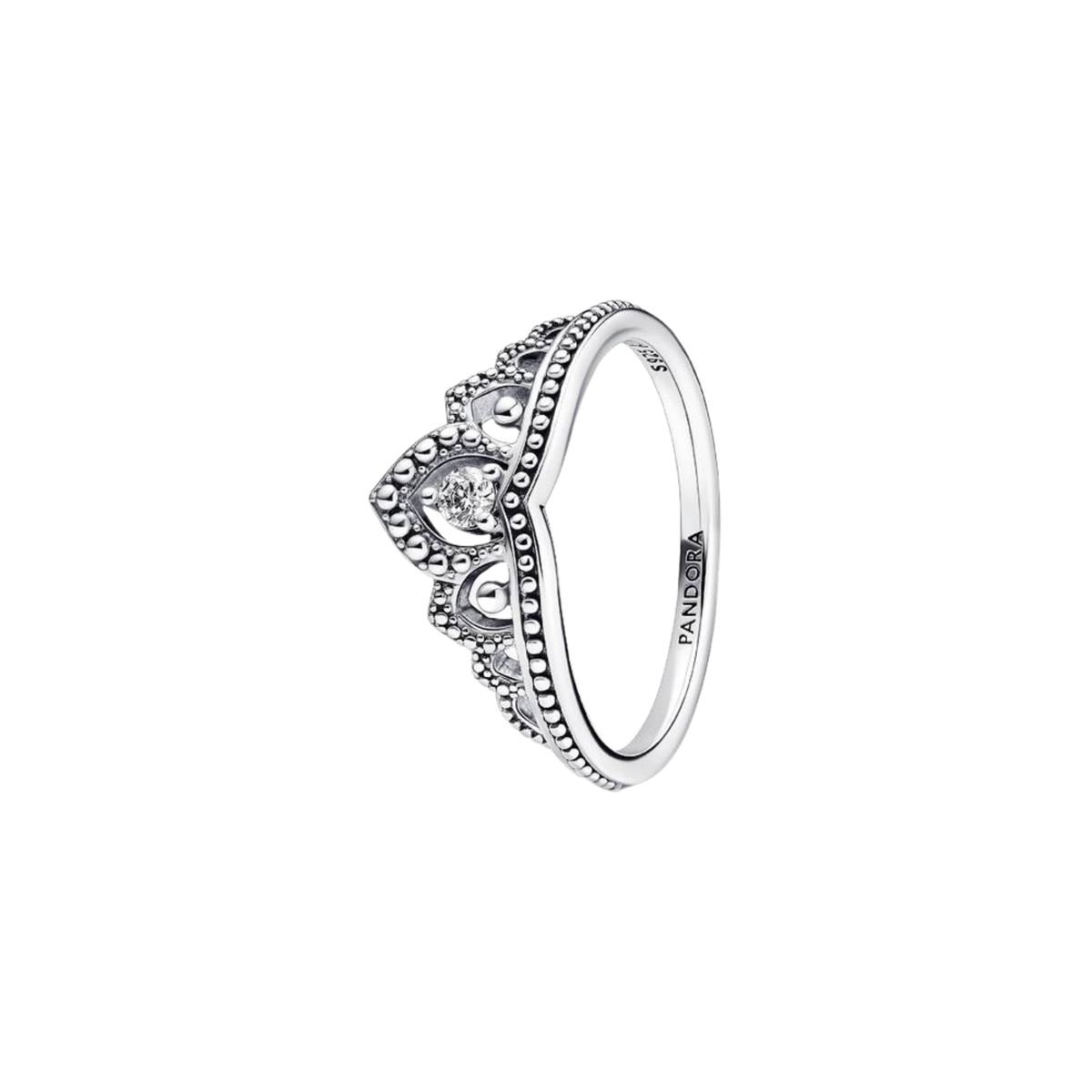Pandora tiara ring met koninklijke stijl kralen - Bijuvera
