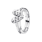 Anillo Pandora divisible "Los amigos no mienten" de Stranger Things - Bijuvera