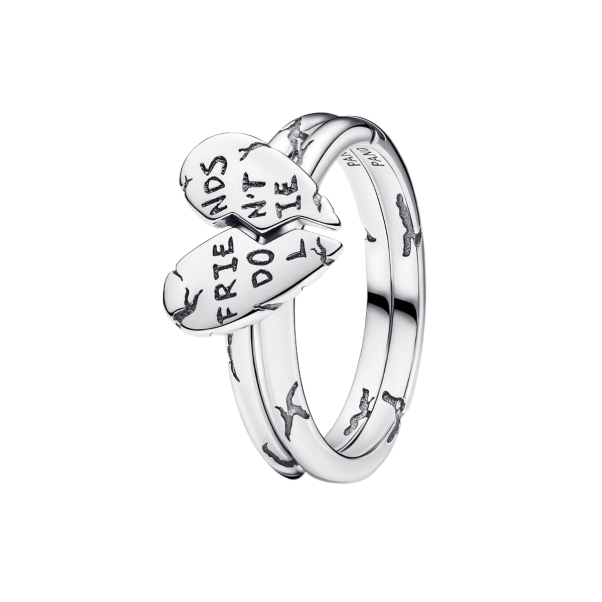 Anillo Pandora divisible "Los amigos no mienten" de Stranger Things - Bijuvera