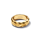 Anillo Pandora Banda Ancha Ondulada - Bijuvera