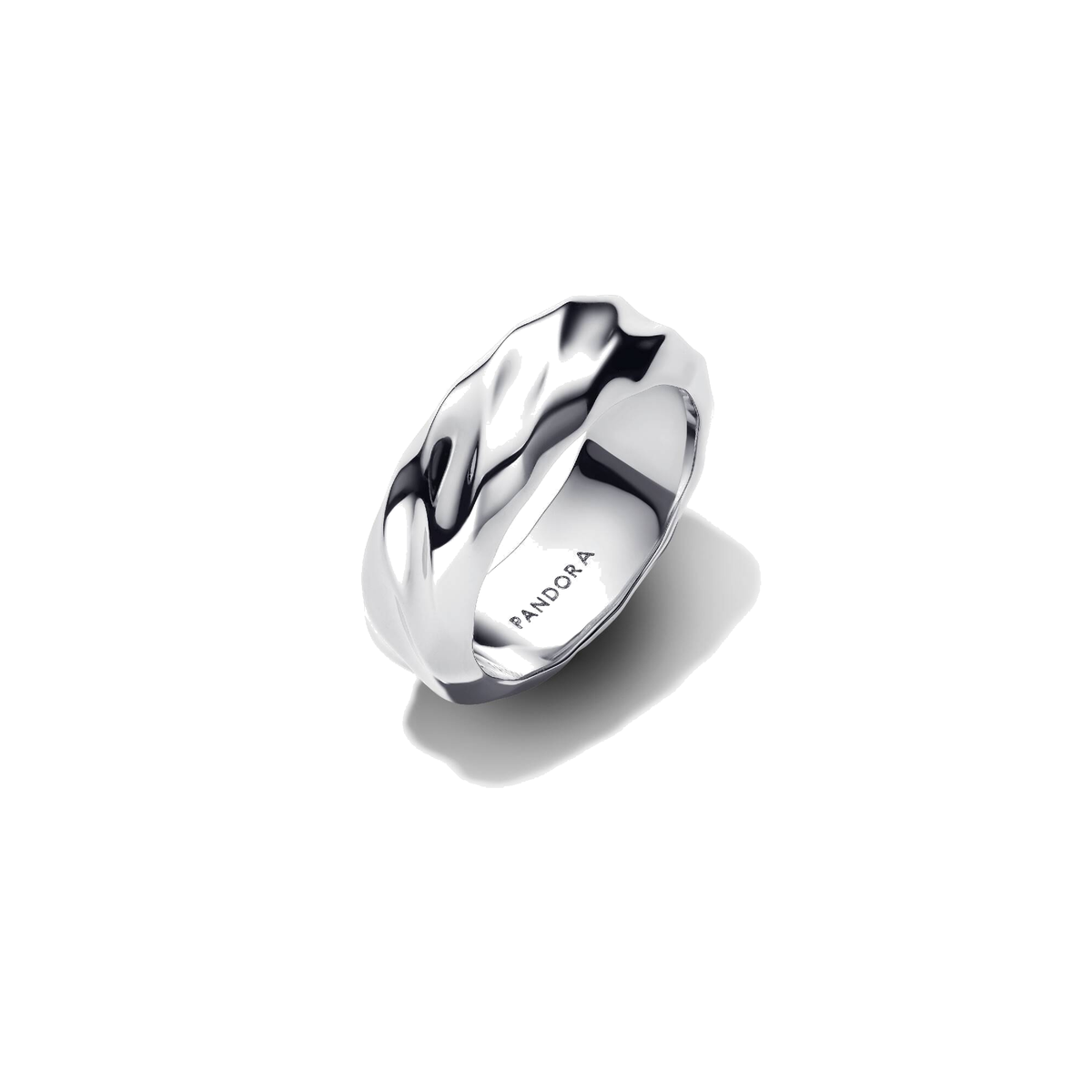 Anillo Pandora Banda Ancha Ondulada - Bijuvera