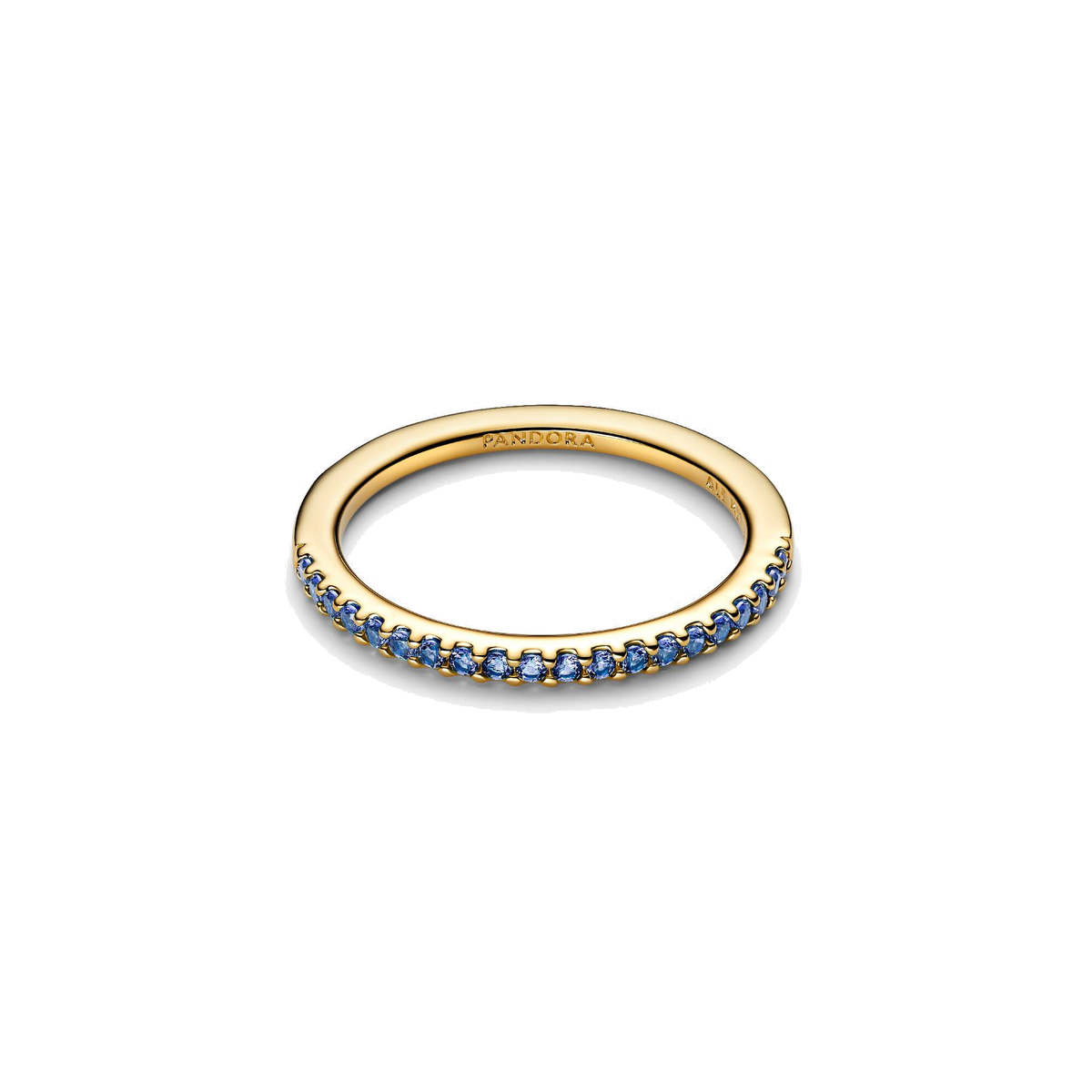Anillo Pandora Banda Azul Brillante - Bijuvera