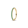 Anillo Pandora Banda Verde Brillante - Bijuvera