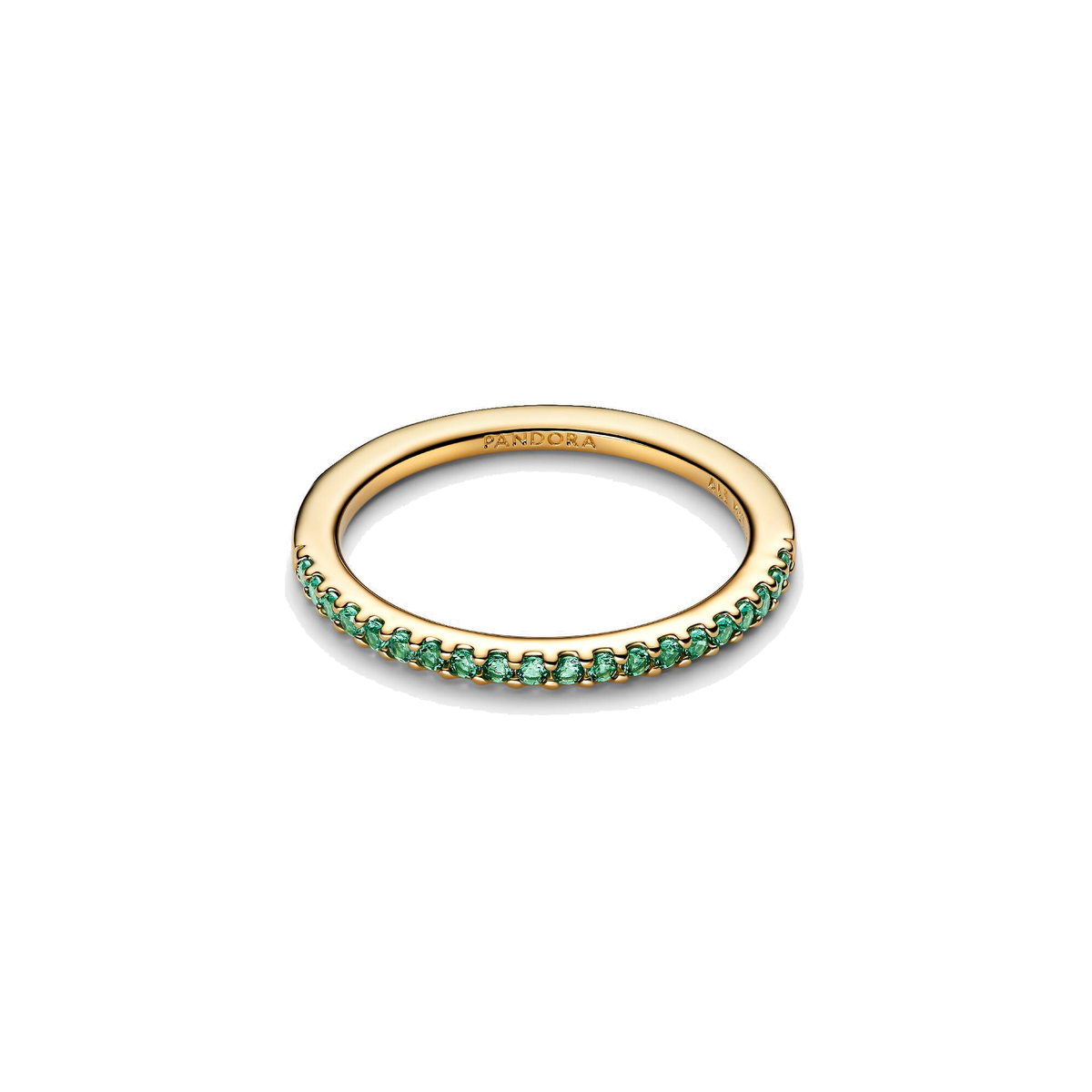 Anillo Pandora Banda Verde Brillante - Bijuvera