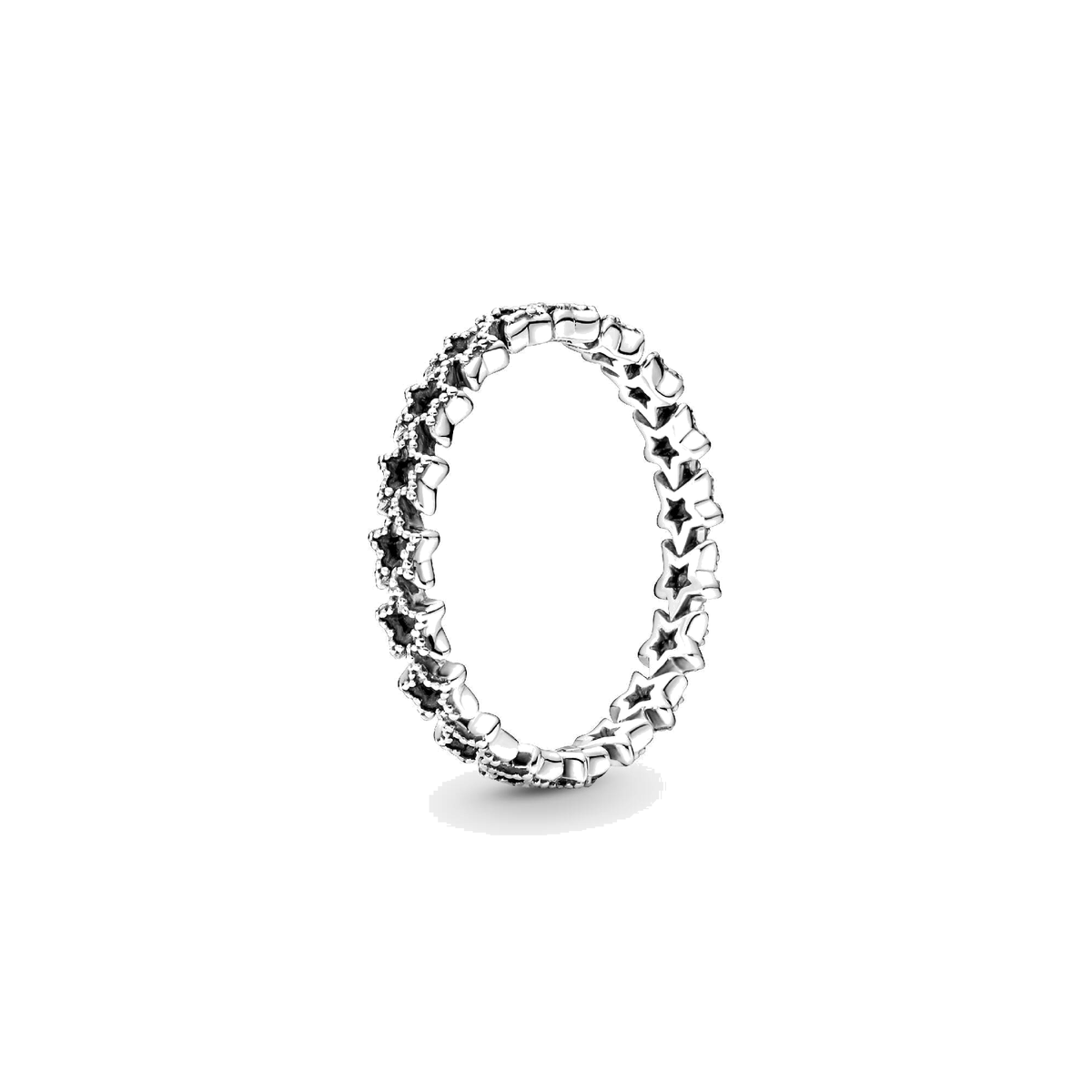 Anillo Pandora Banda de Estrellas Asimétricas - Bijuvera