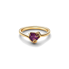 Anillo Pandora Corazón Morado Sally de Pesadilla antes de Navidad - Bijuvera